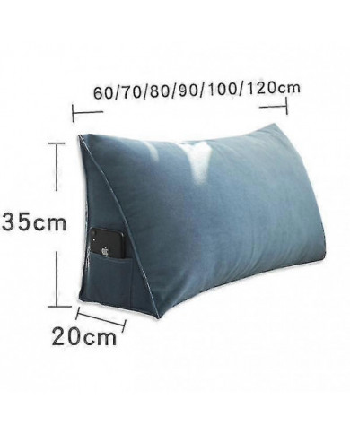 Coussin de lit triangulaire compensé, coussin de lecture de dossier de soutien dorsal-Yvan