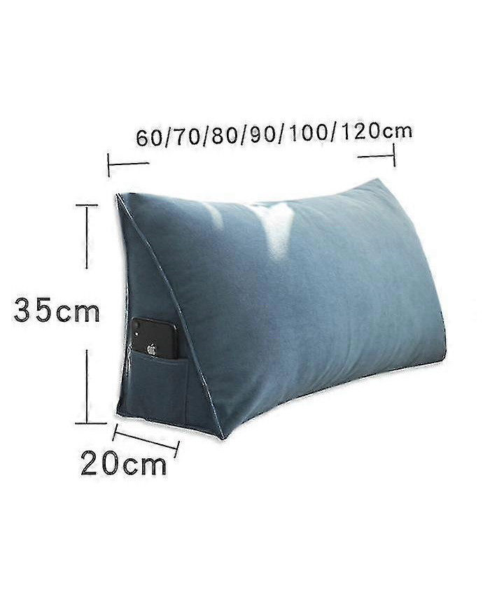 Coussin de lit triangulaire compensé, coussin de lecture de dossier de soutien dorsal-Yvan