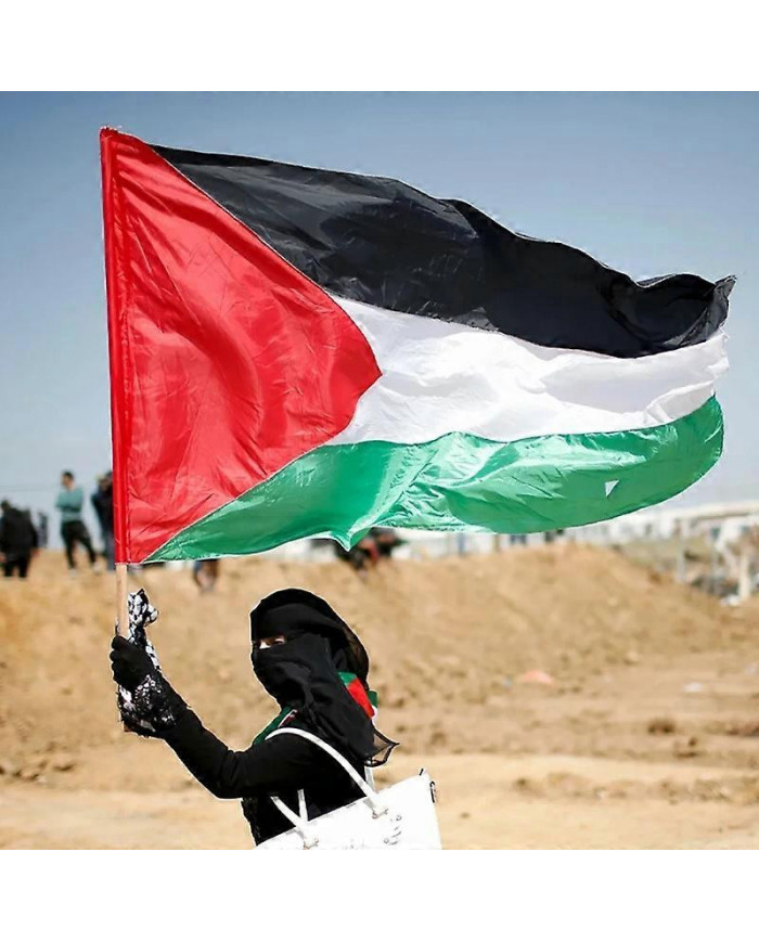 SKY FLAG Grand drapeau de la Palestine 150 x 90cm suspendu Haute Qualité Polyester Gaza Bannière palestinienne
