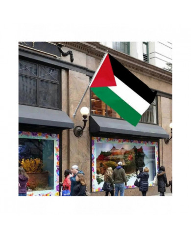 SKY FLAG Grand drapeau de la Palestine 150 x 90cm suspendu Haute Qualité Polyester Gaza Bannière palestinienne