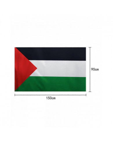 SKY FLAG Grand drapeau de la Palestine 150 x 90cm suspendu Haute Qualité Polyester Gaza Bannière palestinienne