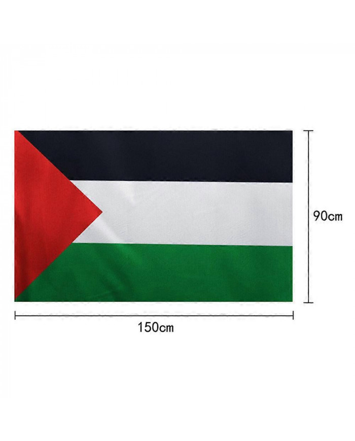 SKY FLAG Grand drapeau de la Palestine 150 x 90cm suspendu Haute Qualité Polyester Gaza Bannière palestinienne