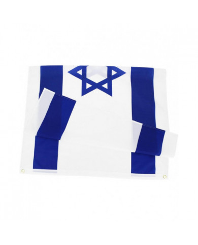 Je me tiens avec le drapeau d’Israël, le drapeau d’Israël avec le signe d’Israël, les drapeaux nationaux d’Israël [...]