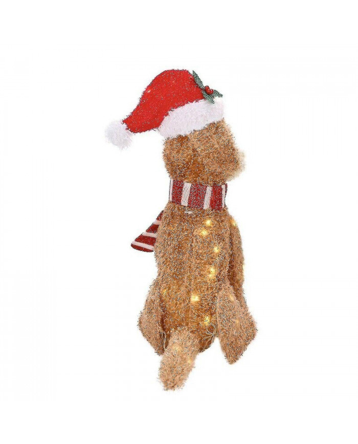 Holiday Living Christmas Led Light Up Fluffy Doodle Dogs Decor Gift