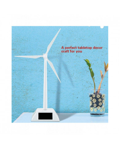 Modèle de moulin à vent - Modèle de moulin à vent 3D à énergie solaire Assemblé Artisanat Éolienne Enfants [...]