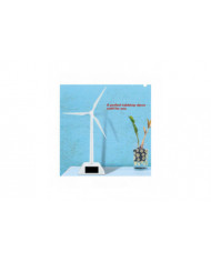 Modèle de moulin à vent - Modèle de moulin à vent 3D à énergie solaire Assemblé Artisanat Éolienne Enfants [...]