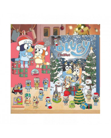 Calendrier de l’Avent Bluey de Noël 2023, calendriers de compte à rebours de Noël 24 jours, 24pcs Mignon dessin [...]