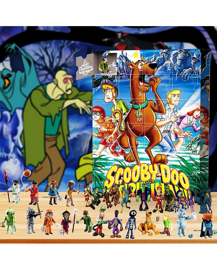 Calendrier de l’Avent 2023 24 jours Compte à rebours de Noël Scooby-doo Figurines Jouets Poupée Enfants Enfants [...]