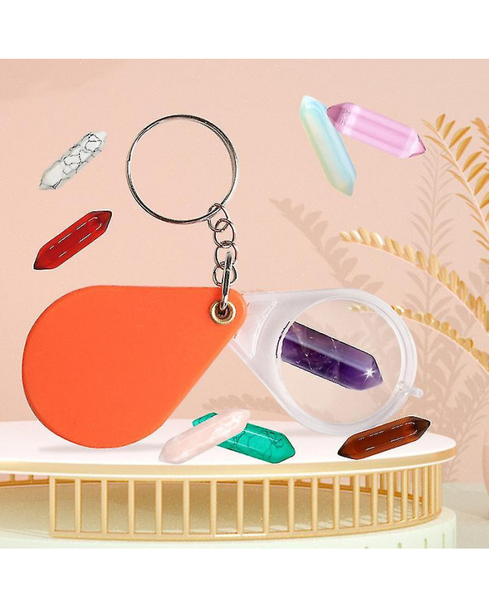 Advent Calendar 2023-24 Days Crystal And Healing Stone Kit With Crystal Necklace And Bracelet Holder