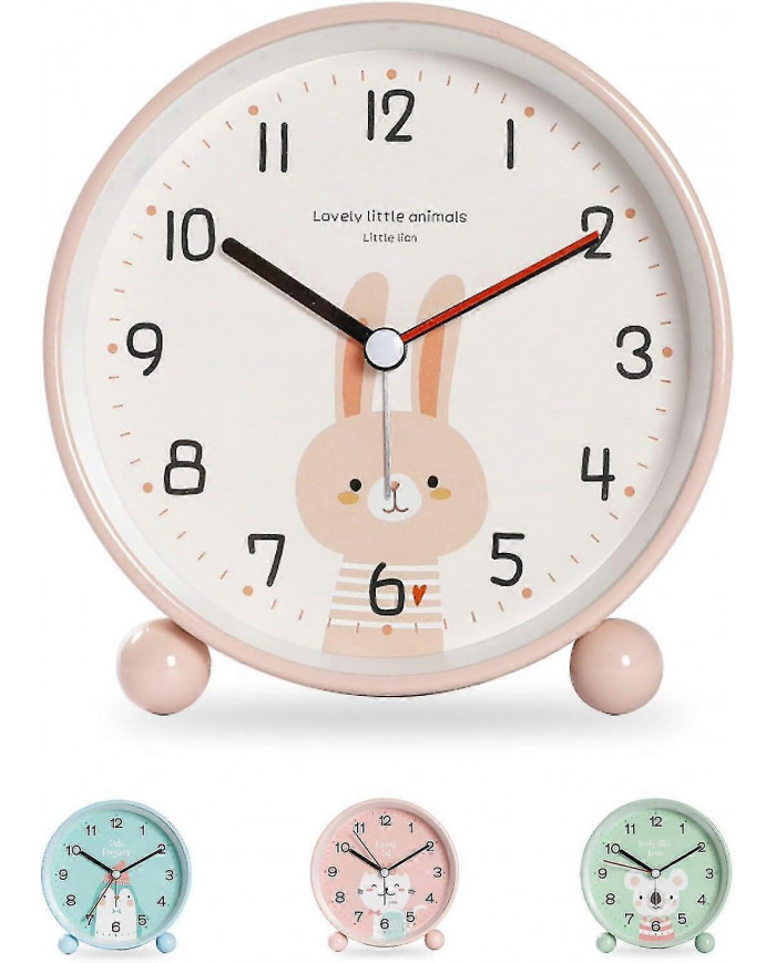 Réveil éducatif pour enfants - Jour/Nuit Veilleuse facile à régler et à piles Réveil de voyage silencieux et sans [...]