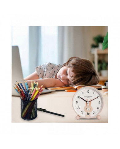 Réveil éducatif pour enfants - Jour/Nuit Veilleuse facile à régler et à piles Réveil de voyage silencieux et sans [...]