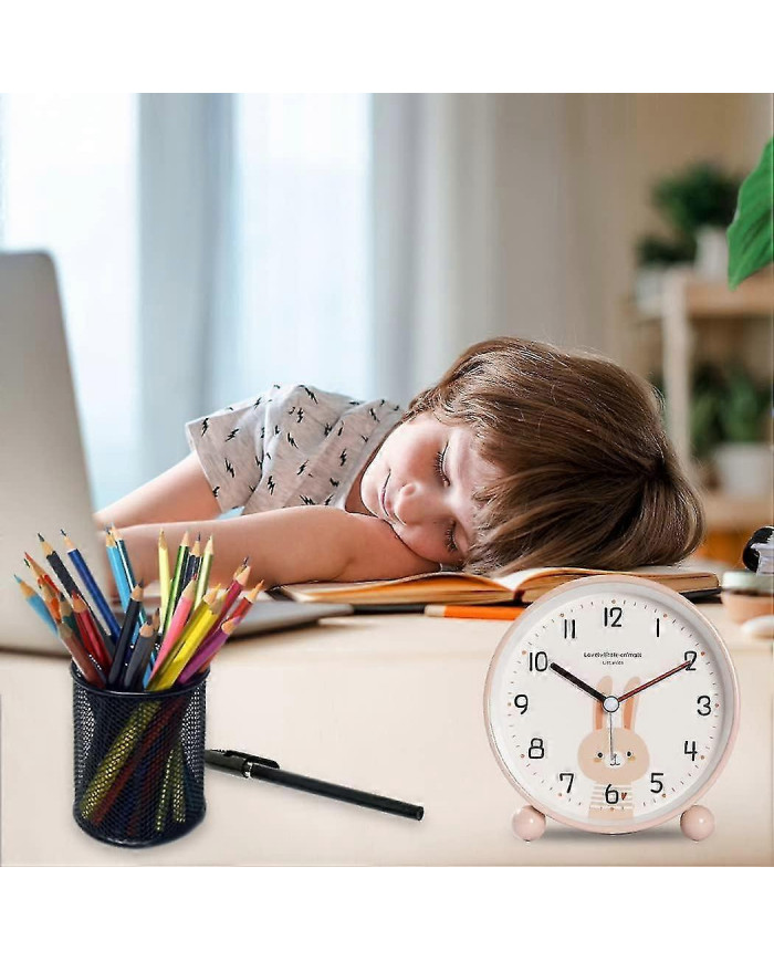 Réveil éducatif pour enfants - Jour/Nuit Veilleuse facile à régler et à piles Réveil de voyage silencieux et sans [...]