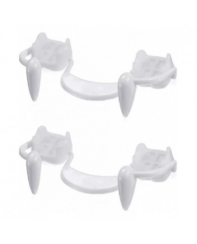 4 pièces Rétractable Vampire Fangs Kit Dents télescopiques Crocs Accolades Fausses prothèses dentaires [...]