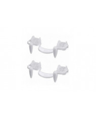 4 pièces Rétractable Vampire Fangs Kit Dents télescopiques Crocs Accolades Fausses prothèses dentaires [...]