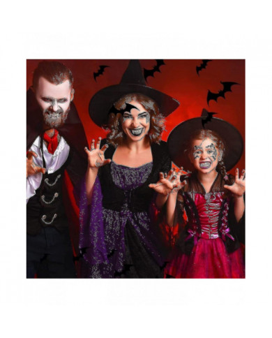 4 pièces Rétractable Vampire Fangs Kit Dents télescopiques Crocs Accolades Fausses prothèses dentaires [...]