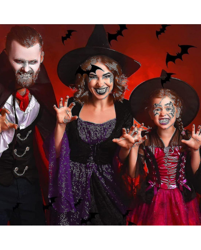 4 pièces Rétractable Vampire Fangs Kit Dents télescopiques Crocs Accolades Fausses prothèses dentaires [...]