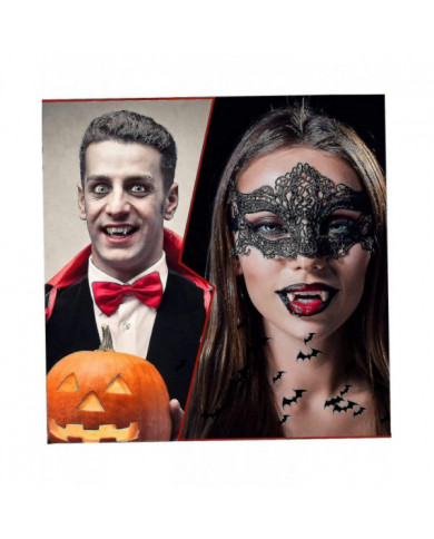 4 pièces Rétractable Vampire Fangs Kit Dents télescopiques Crocs Accolades Fausses prothèses dentaires [...]