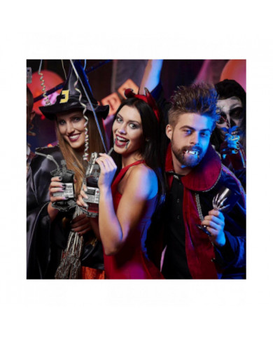 20pc Poches de sang pour les boissons Set Sachets de sang Conteneurs Tasses de fête d’Halloween avec seringue [...]