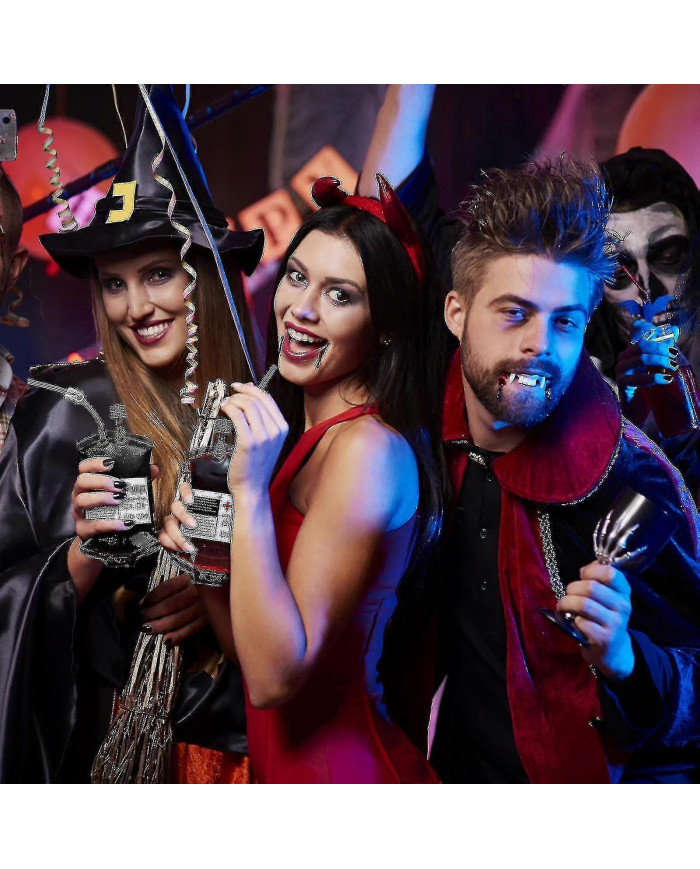 20pc Poches de sang pour les boissons Set Sachets de sang Conteneurs Tasses de fête d’Halloween avec seringue [...]