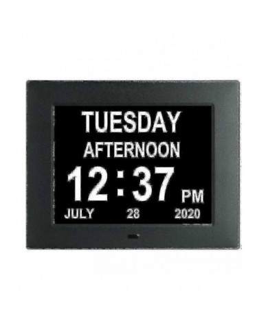 Digital Dementia Clock Calendar Clock Day Date Clock Grand Display Grand Clear Unabbreviated Time And Date