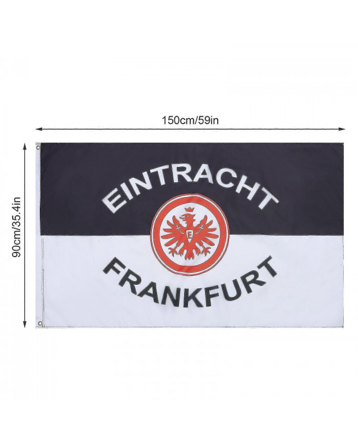 Eintracht Frankfurt Flag Frankfurt Football Club Drapeau imprimé numériquement 150*90cm