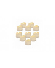 12 Pack de bougies de lumière de thé LED avec minuterie Bougies scintillantes électriques Sans flamme Automatique [...]