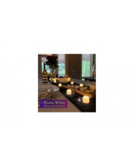 12 Pack de bougies de lumière de thé LED avec minuterie Bougies scintillantes électriques Sans flamme Automatique [...]