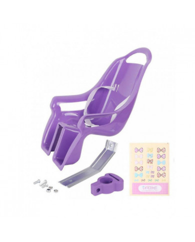 Siège de vélo de poupée unique avec autocollants Diy Decal Girls Kids Bike Decorations