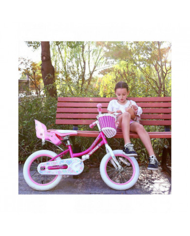 Siège de vélo de poupée unique avec autocollants Diy Decal Girls Kids Bike Decorations