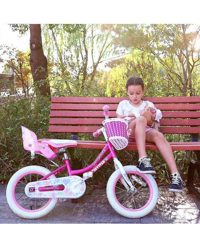 Siège de vélo de poupée unique avec autocollants Diy Decal Girls Kids Bike Decorations