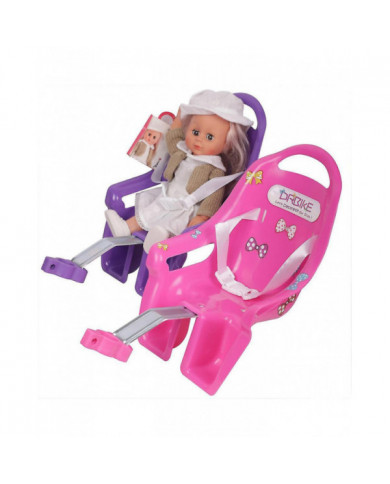 Siège de vélo de poupée unique avec autocollants Diy Decal Girls Kids Bike Decorations