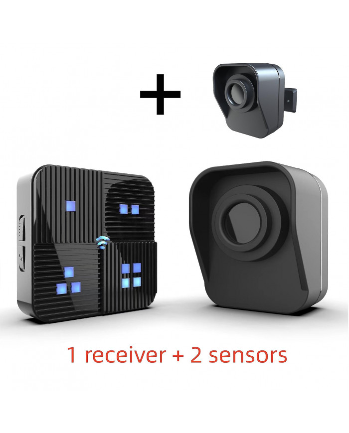 Alarme d’allée 800m longue portée sans fil résistant aux intempéries capteur de mouvement et détecteur-moniteur et [...]