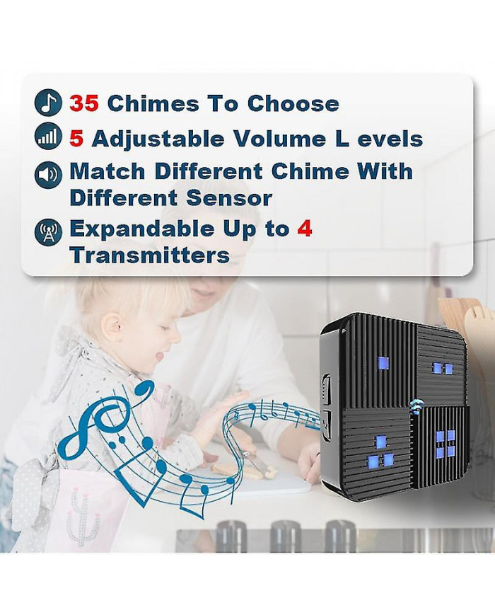 Alarme d’allée 800m longue portée sans fil résistant aux intempéries capteur de mouvement et détecteur-moniteur et [...]