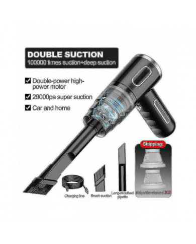 29000pa Aspirateur de voiture puissant humide / sec Sans fil forte aspiration Handheld Yaying Shop