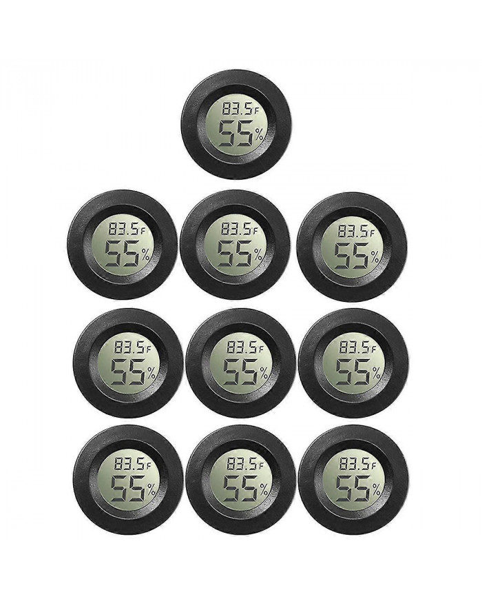 10pack Mini Hygromètre Thermomètre Mètre Moniteur LCD Numérique Pour Serre Babyroom Reptile Incuba