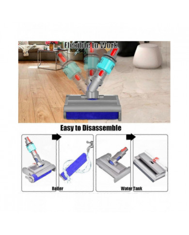 Brosse de lavage pour V7 V8 V10 V11 V15 électrique humide et sec avec lumière verte nettoie et sèche Hard Flo