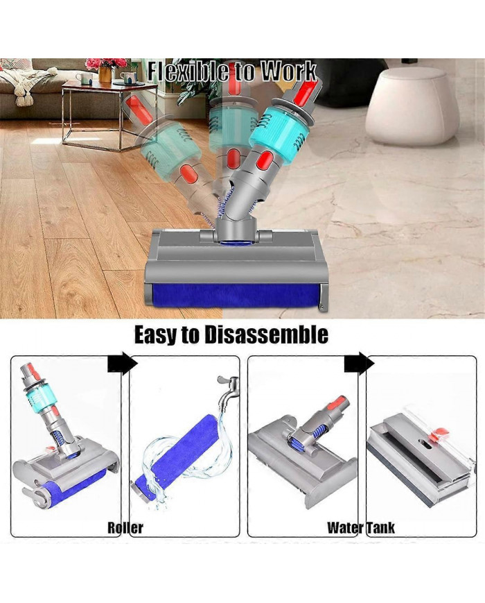 Brosse de lavage pour V7 V8 V10 V11 V15 électrique humide et sec avec lumière verte nettoie et sèche Hard Flo