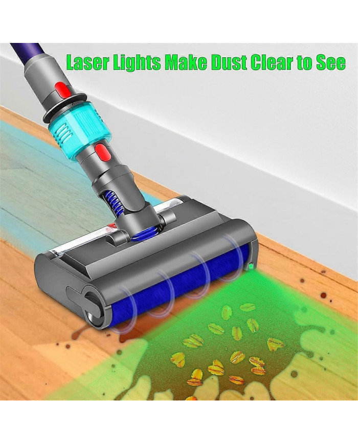 Brosse de lavage pour V7 V8 V10 V11 V15 électrique humide et sec avec lumière verte nettoie et sèche Hard Flo