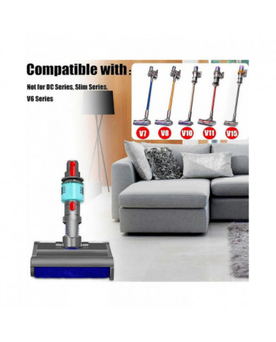 Brosse de lavage pour V7 V8 V10 V11 V15 électrique humide et sec avec lumière verte nettoie et sèche Hard Flo