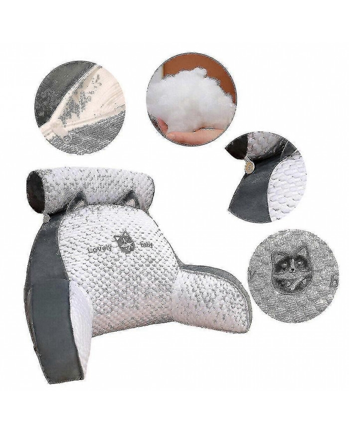 Oreiller de lecture pour le dossier de lit Soutien lombaire Coussin de siège Coussin de chaise longue