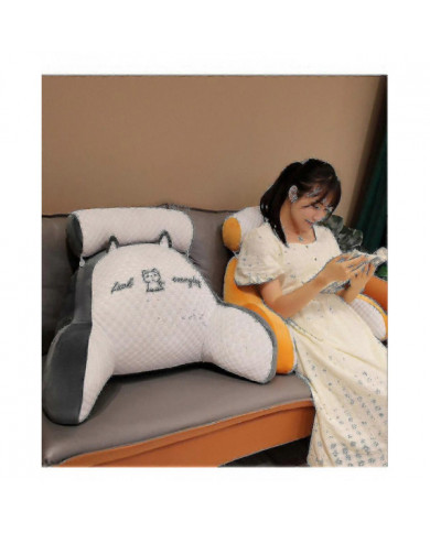 Oreiller de lecture pour le dossier de lit Soutien lombaire Coussin de siège Coussin de chaise longue