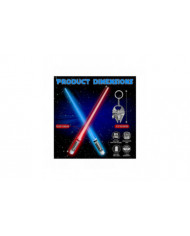 Baguettes de sabre laser s’allument baguettes lumineuses pour Star Wars cadeaux ensemble thème fête plaisir [2 paires