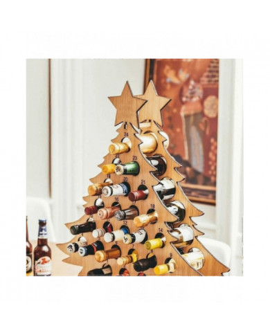 Calendrier de l’Avent vin de Noël, compte à rebours de 24 jours calendrier de l’Avent décoration support à vin, [...]