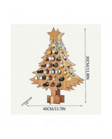 Calendrier de l’Avent vin de Noël, compte à rebours de 24 jours calendrier de l’Avent décoration support à vin, [...]