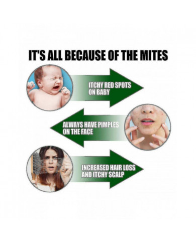 Traitement naturel par pulvérisation de tueur de punaises de lit et d’acariens pour matelas, couettes, tapis et meubles