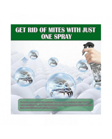 Traitement naturel par pulvérisation de tueur de punaises de lit et d’acariens pour matelas, couettes, tapis et meubles