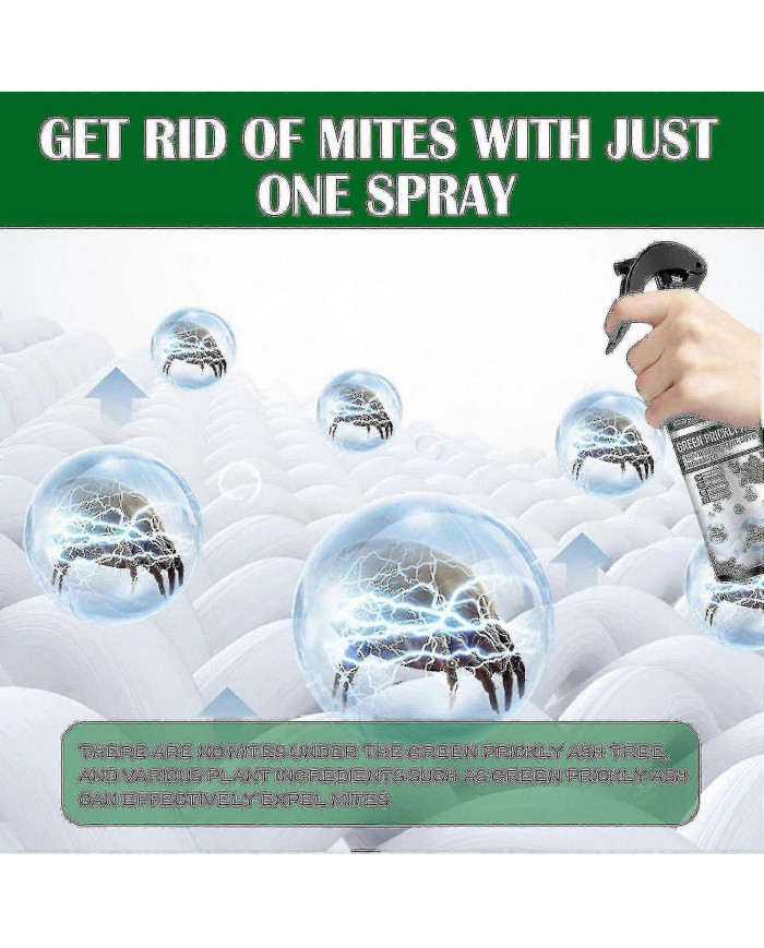 Traitement naturel par pulvérisation de tueur de punaises de lit et d’acariens pour matelas, couettes, tapis et meubles
