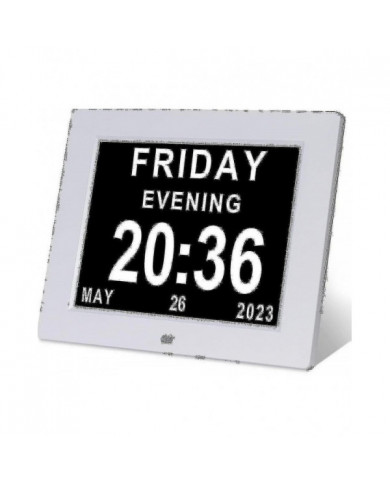 Horloge de démence Horloge Alzheimer Grande horloge de calendrier numérique pour les personnes âgées, horloge avec [...]