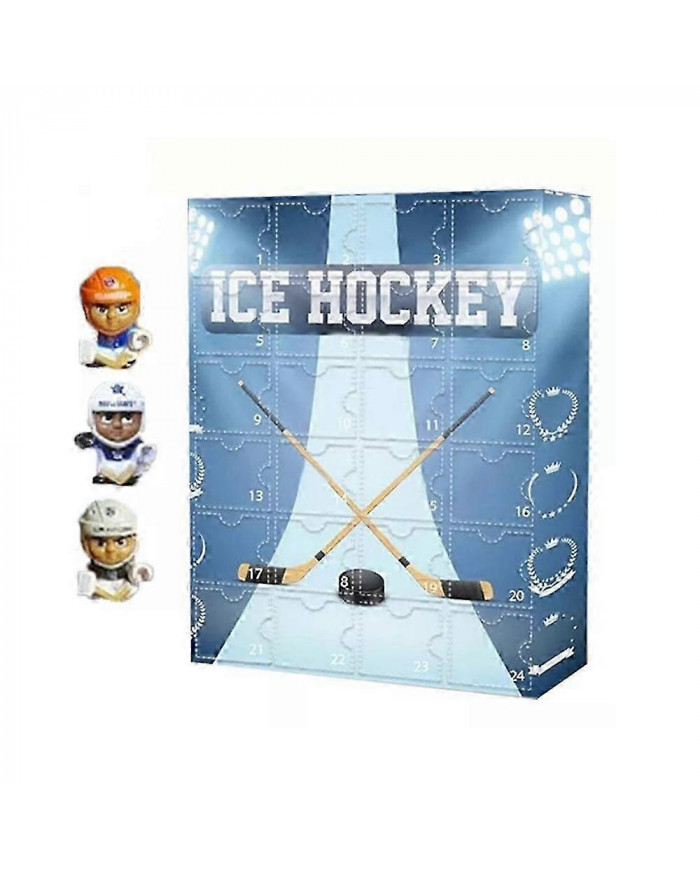 Calendrier de l’Avent Hockey 2024-celui avec 24 petites portes, compte à rebours de 24 jours pour les vacances