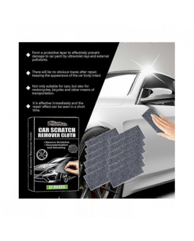 12pcs Nano Sparkle Cloth pour les rayures de voiture Nano Magic Cloth Scratch Remover